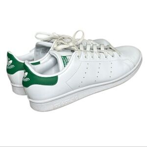 Adidas Stan Smith White & Green Leather Sneakers Men’s Size 9.5